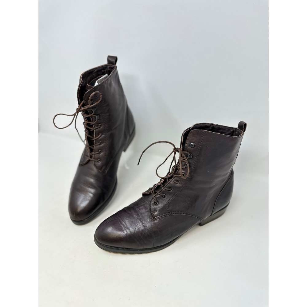 Vintage Santana of Canada Lace Up Boots Leather Brown 9.5